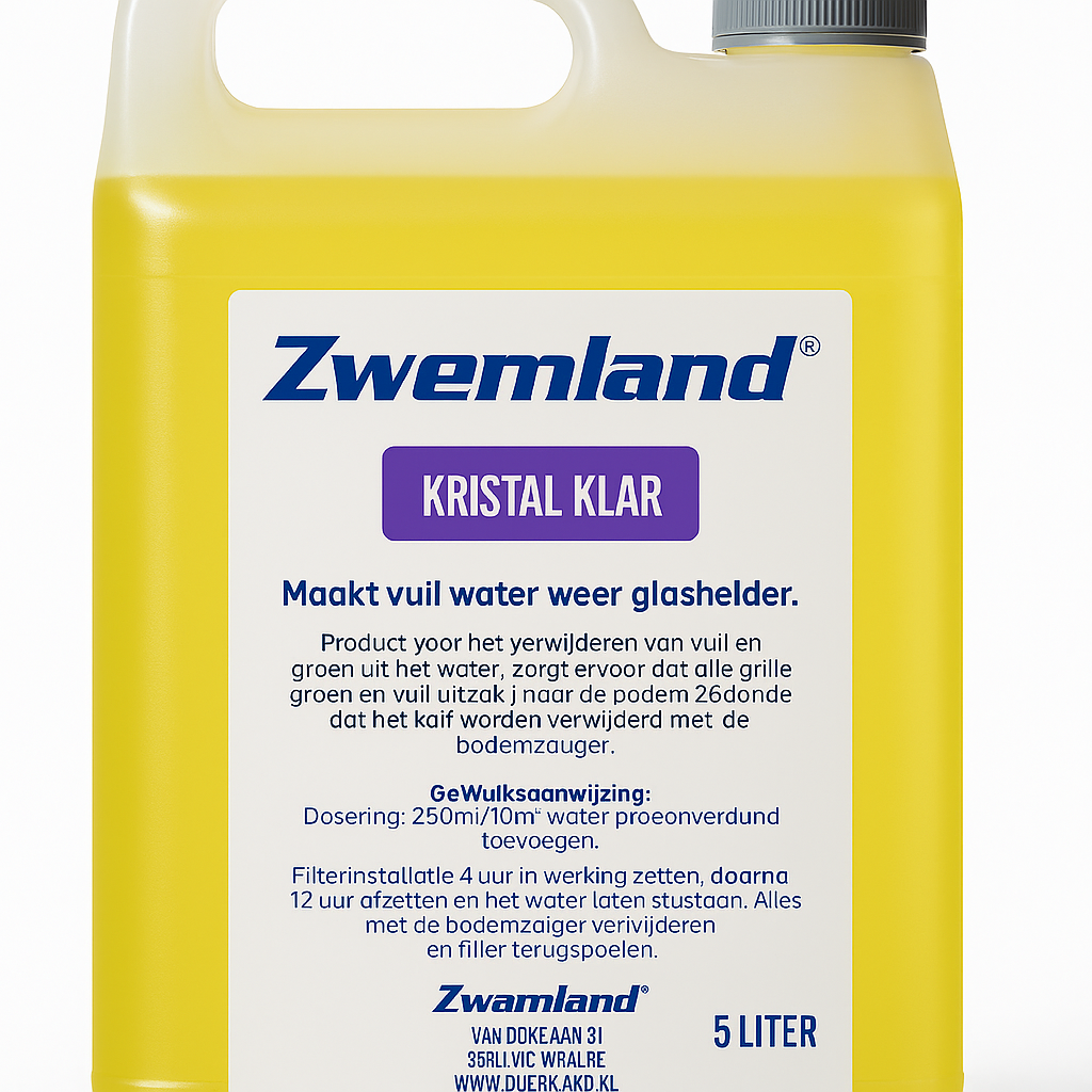 Zwemland Crystal Clear 5L - Voor helder water