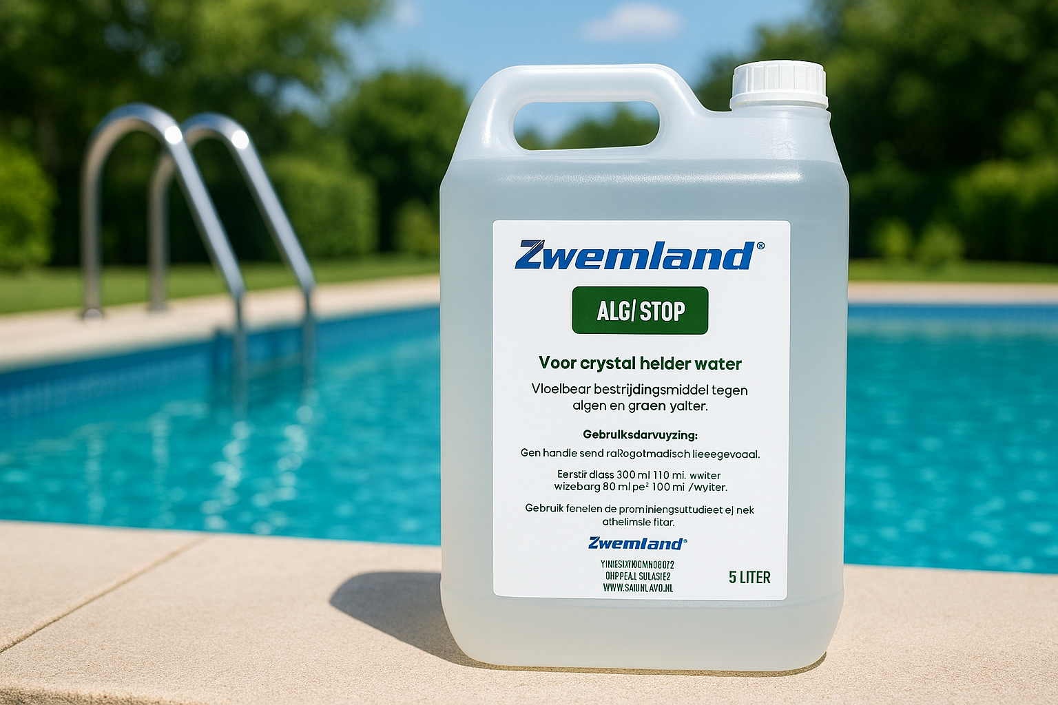 Zwemland Zwembad Anti Alg 5 liter - Algi-stop