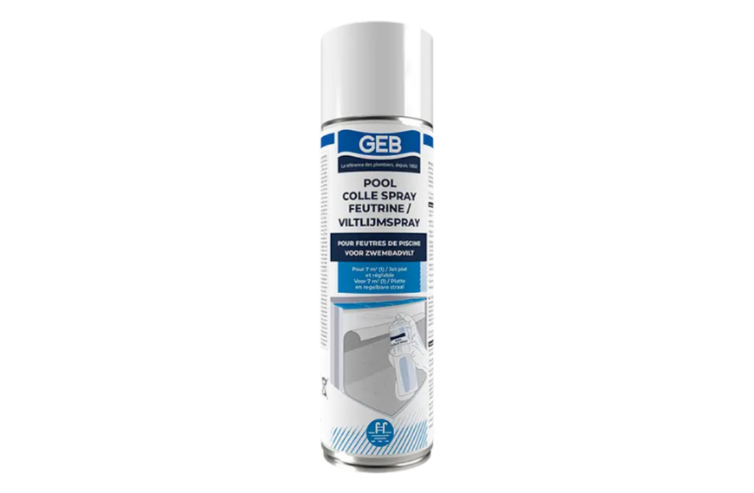 Viltlijmspray voor zwembadvilt