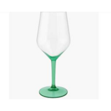 Happy Glass Lady Abigail Wijnglas met Gekleurde Steel 2 Pack - Kunststof Glazen 470ml