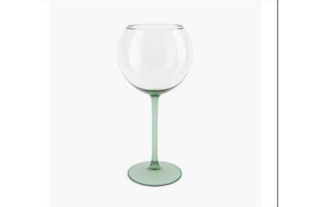 HappyGlass Miss Liza Gin-Tonicglas met Gekleurde Steel 2 Pack - Kunststof Glazen 630 ml