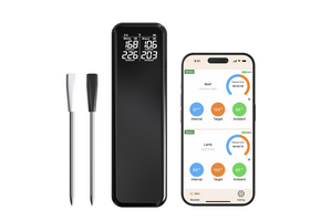 BBQ Thermometer - Draadloze vleesthermometer met dubbele sondes – Slimme wireless thermometer