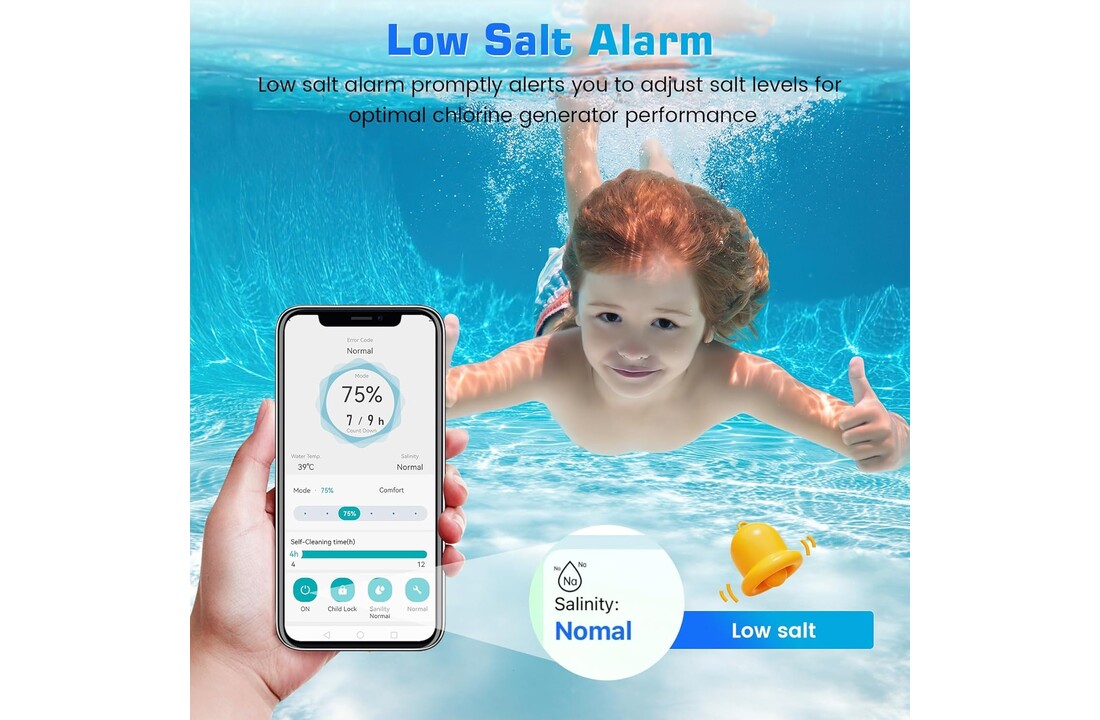 Budgetbad  wifi zout elektrolyse | 4g/u - 20m3