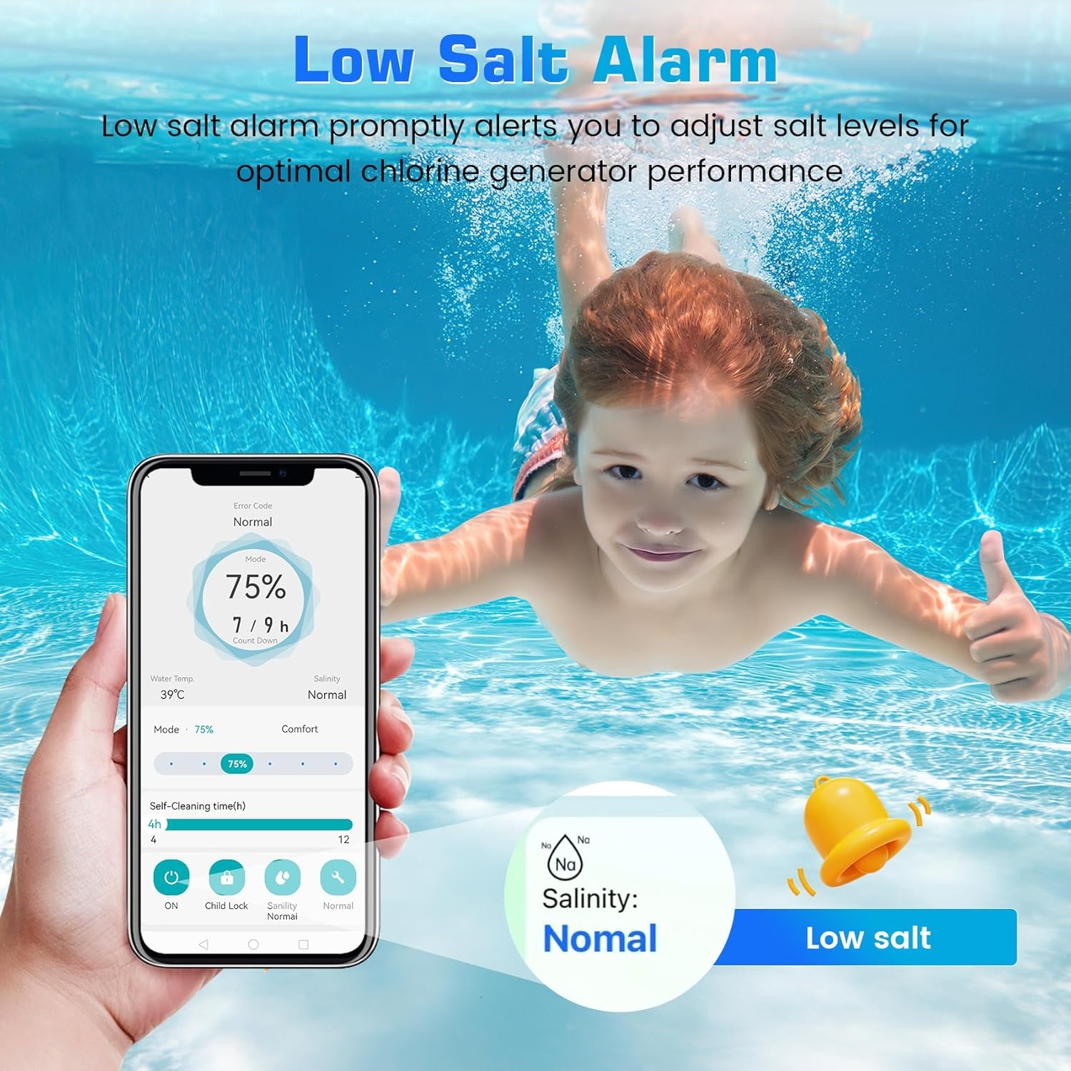 Budgetbad  wifi zout elektrolyse | 4g/u - 20m3