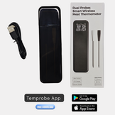 Draadloze vleesthermometer met dubbele sondes – slimme wireless BBQ thermometer
