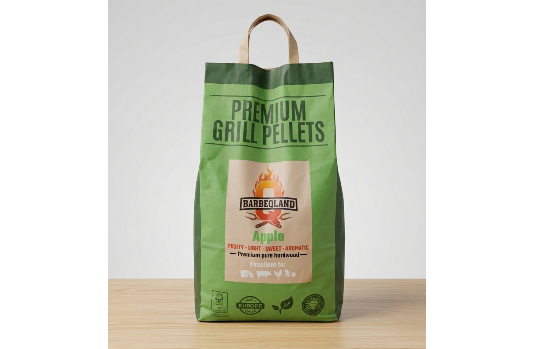 BarbeQland BBQ Pellets Appel – 100% Natuurlijk Apple (8 kg)