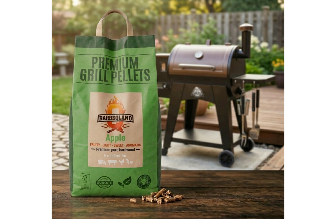 BarbeQland BBQ Pellets Appel – 100% Natuurlijk Apple (8 kg)
