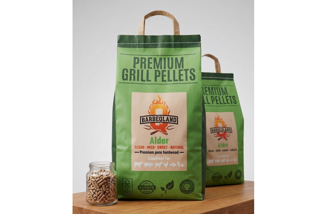 BarbeQland BBQ Pellets Alder – 100% Natuurlijk Elzenhout (8 kg)