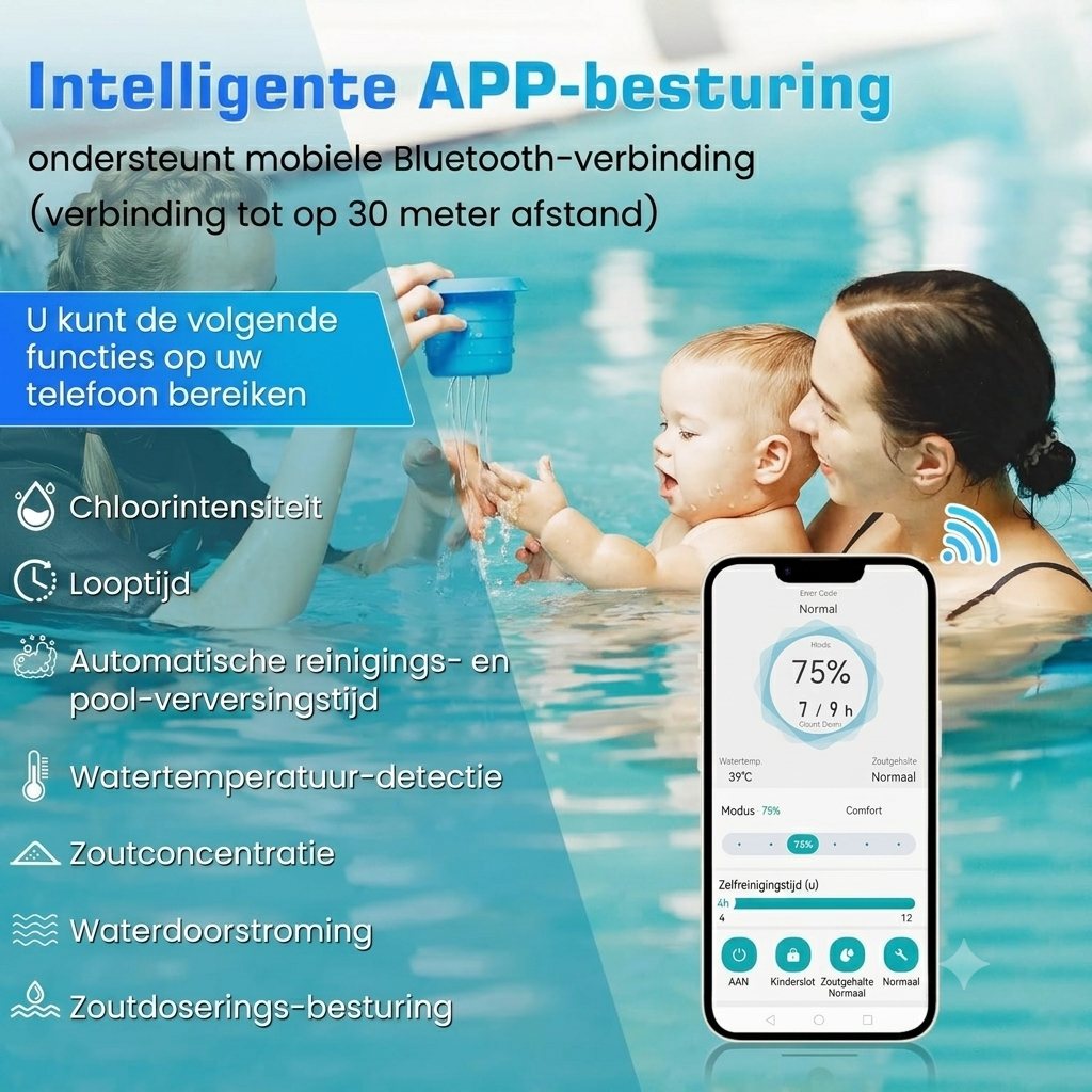 Budgetbad wifi zoutelektrolyse | 4g/u - 20m3