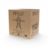 HEAT Kamado Fyregg 18 Keramische Kamado BBQ – Bruin