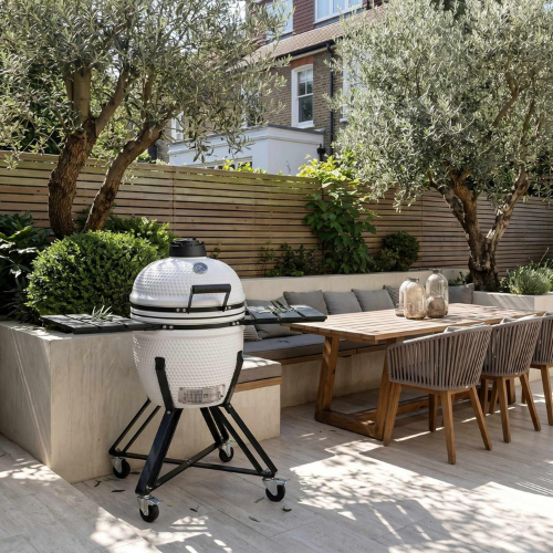 HEAT Kamado Fyregg 18 Keramische Kamado BBQ – Wit