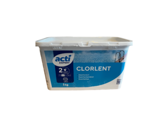Acti Long tab chloor tabletten 1kg - 250 grams (Enkel Geschikt voor de Belgische markt)