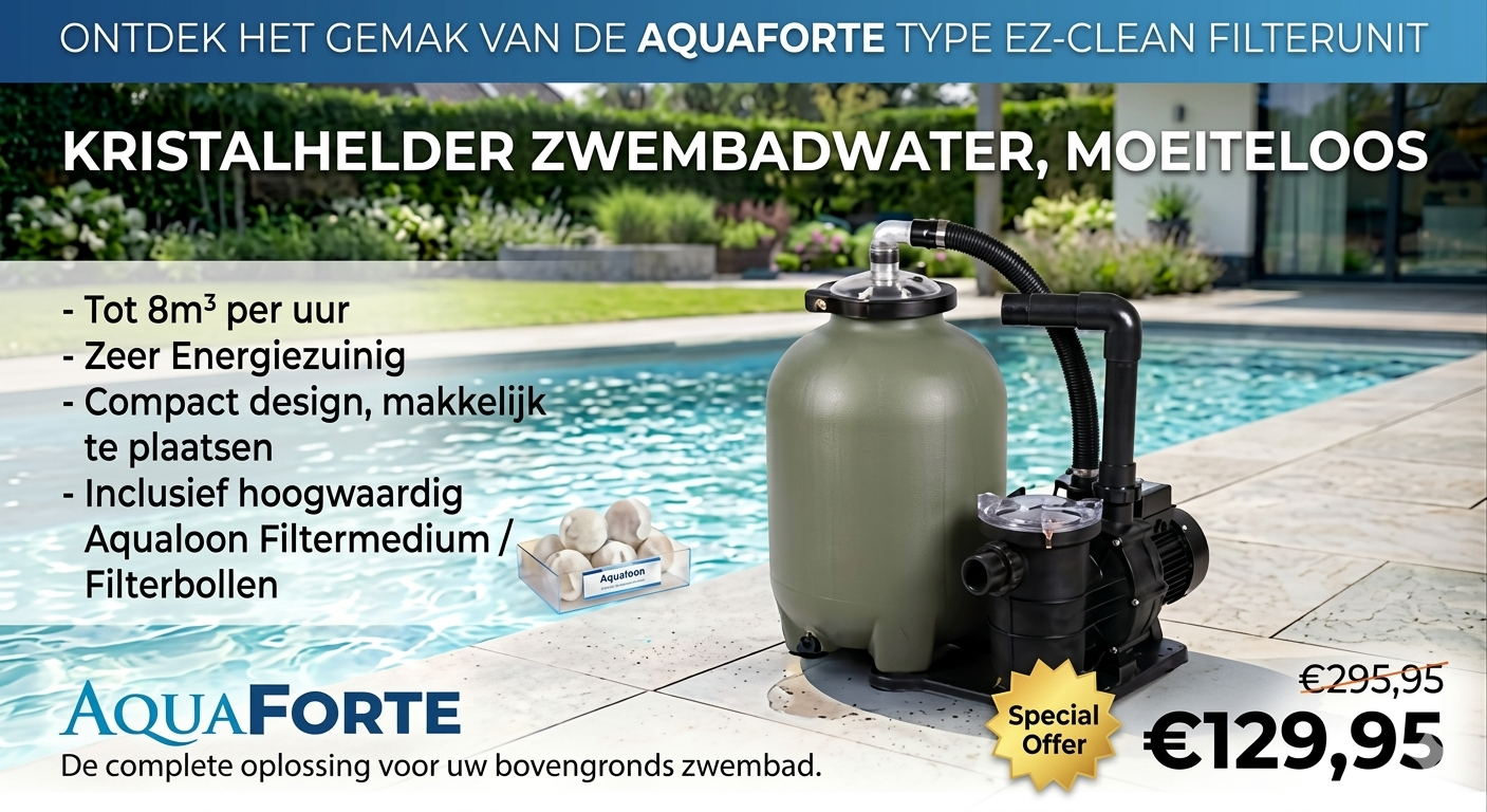 Aqualoon Zwembad Filterset voor opzetbaden en plunge pools