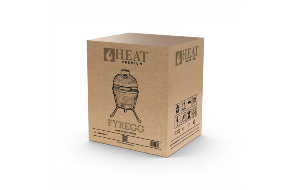 HEAT Kamado Fyregg 13 Keramische Kamado BBQ – Wit