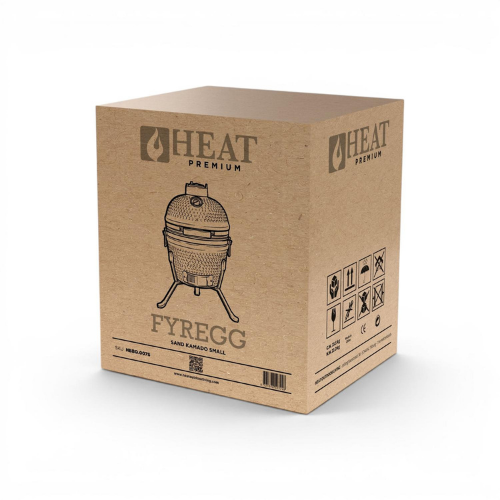 HEAT Kamado Fyregg 13 Keramische Kamado BBQ – Wit