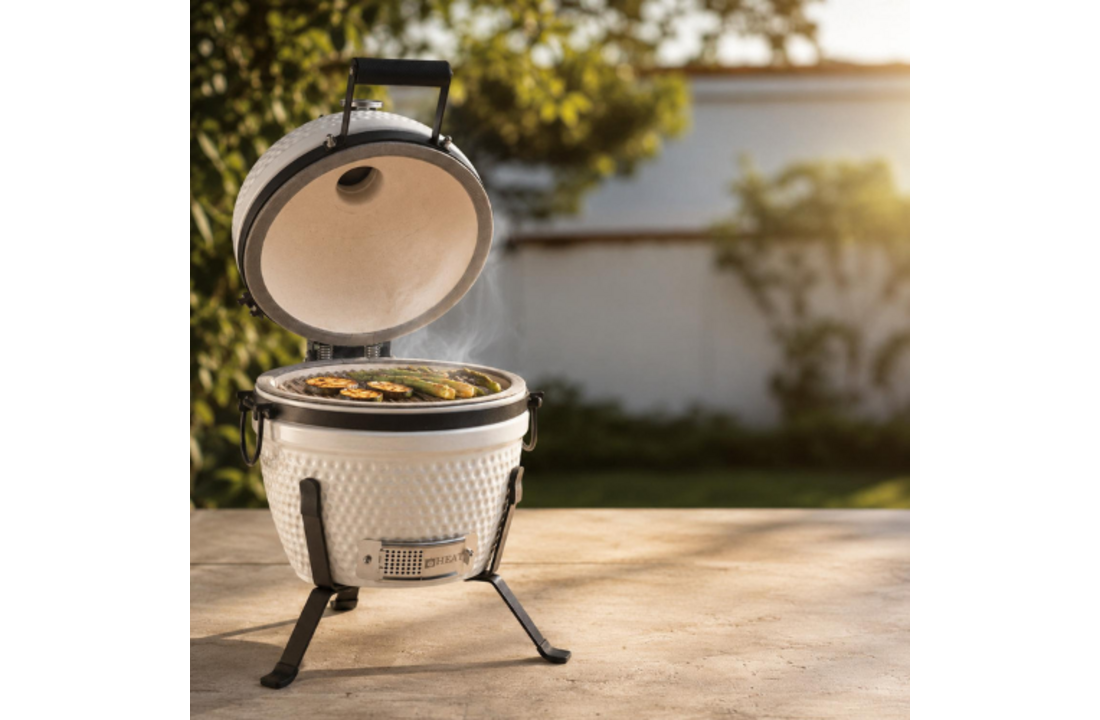 HEAT Kamado Fyregg 13 Keramische Kamado BBQ – Wit