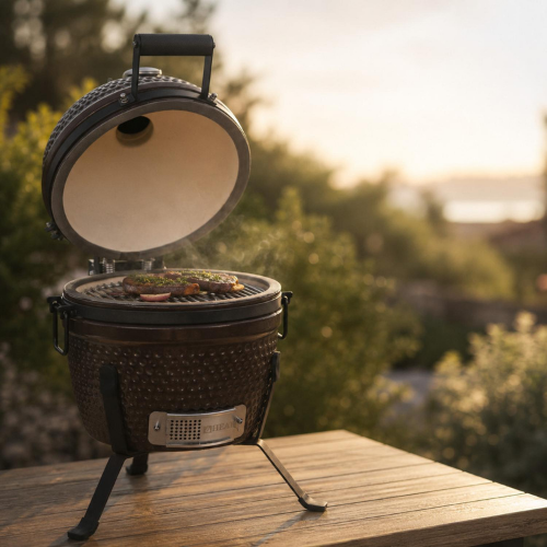 HEAT Kamado Fyregg 13 Keramische Kamado BBQ – Bruin