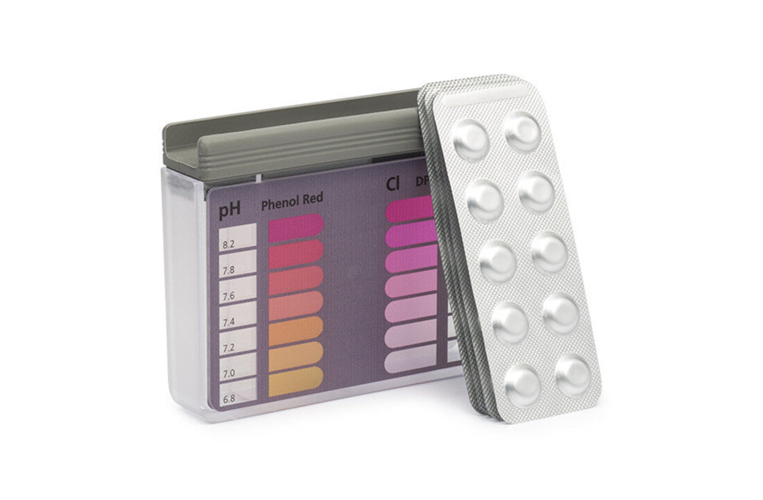 Zwembad Testset met tabletten DPD1 en pH - Tester