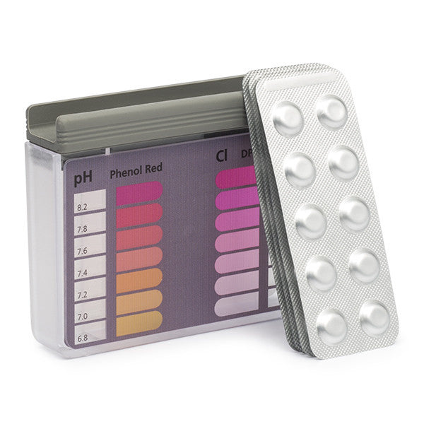 Zwembad Testset met tabletten DPD1 en pH - Tester