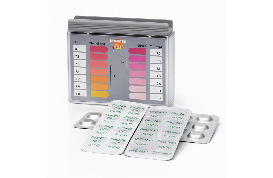 Zwembad Testset met tabletten DPD1 en pH - Tester