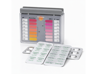 Zwembad Testset met tabletten DPD1 en pH - Tester