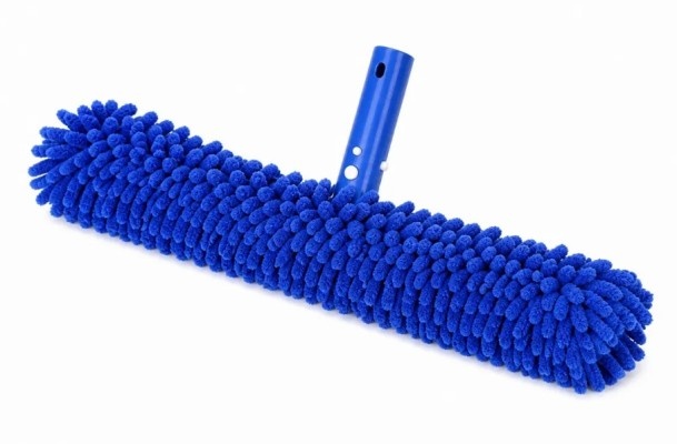Blauwe Microvezel Wonderborstel - Zwembadborstel zacht