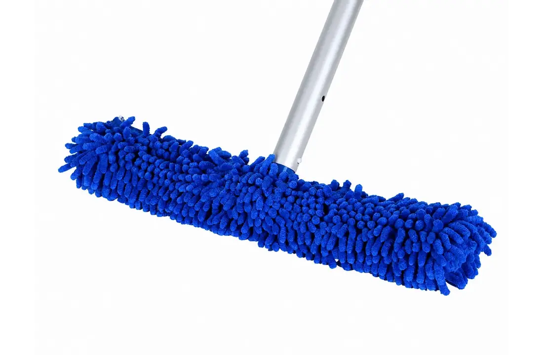 Blauwe Microvezel Wonderborstel - Zwembadborstel zacht