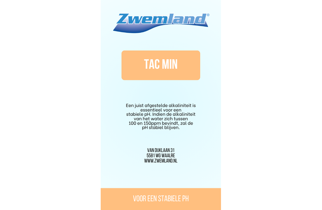 Alkanaliteit verlager 1kg - TAC min
