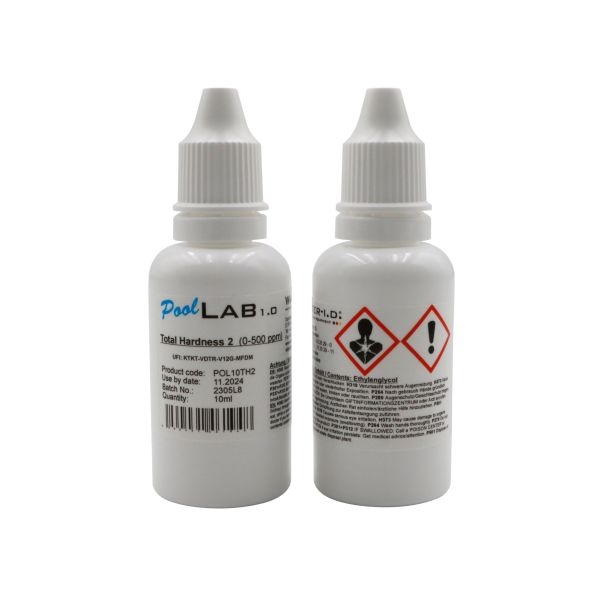 Water-i.d. PoolLab Total Hardness Vloeibare Reagentia Set 1 + 2