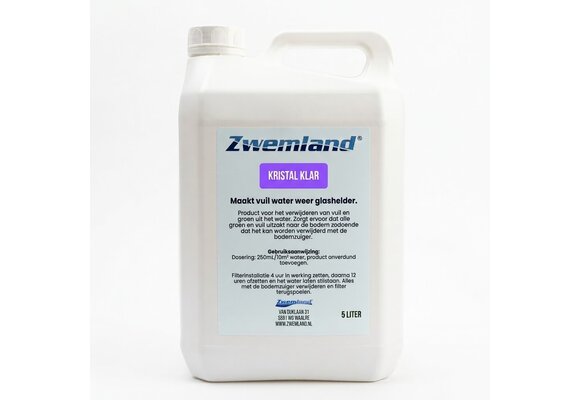 Zwemland Kristal Klar 5L - Voor helder water
