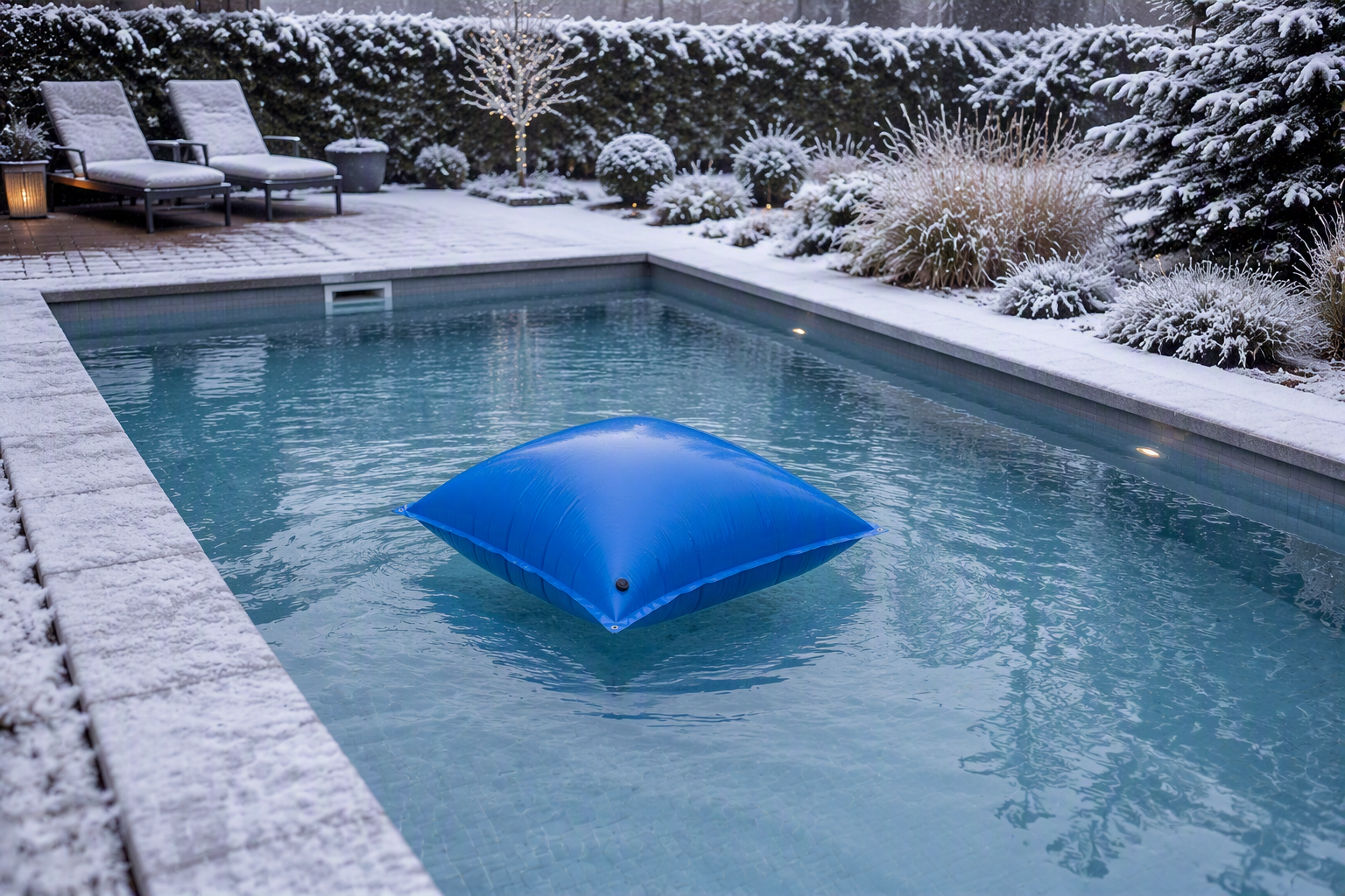 Winterkussen voor zwembadafdekking