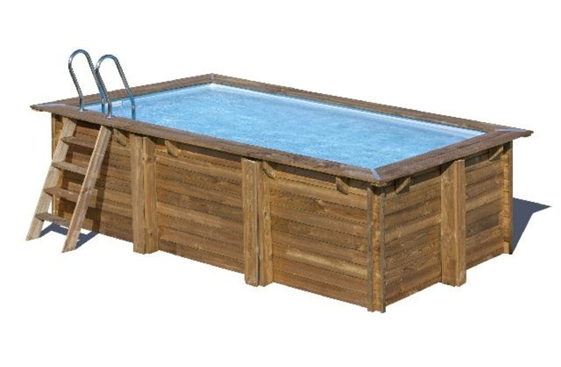 GRE Zwembad Loire Set Grenen Rechthoek 420 x 270 cm