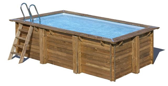 GRE Zwembad Loire Set Grenen Rechthoek 420 x 270 cm