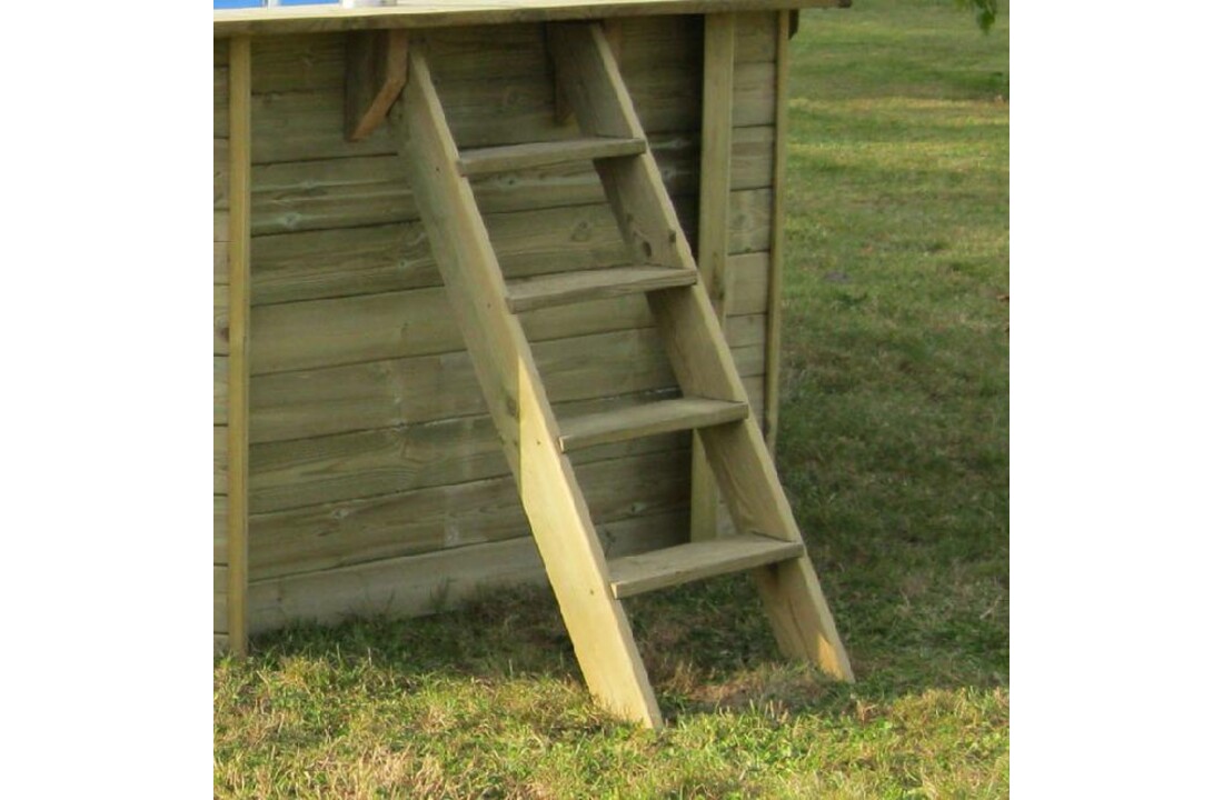 GRE Zwembad Loire Set Grenen Rechthoek 420 x 270 cm