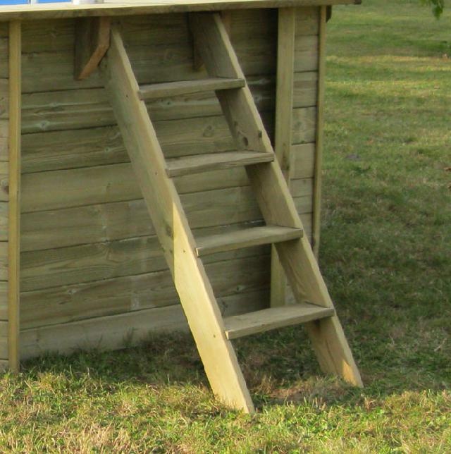 GRE Zwembad Loire Set Grenen Rechthoek 420 x 270 cm