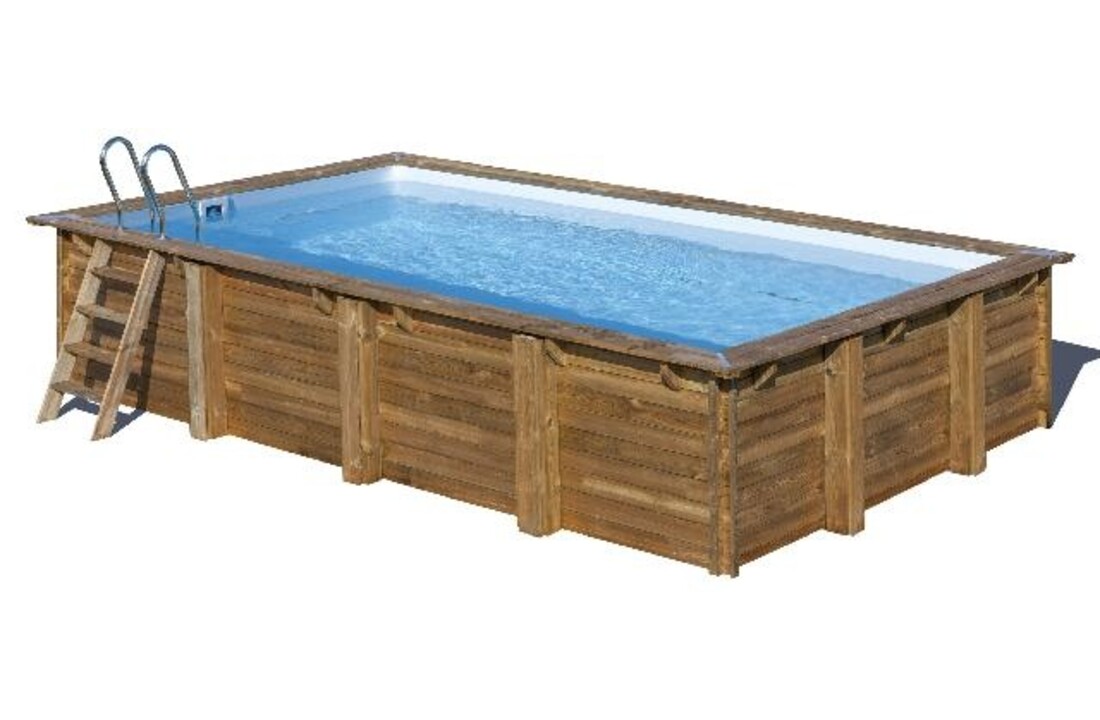 GRE Zwembad Loire Set Grenen Rechthoek 620 x 420 cm