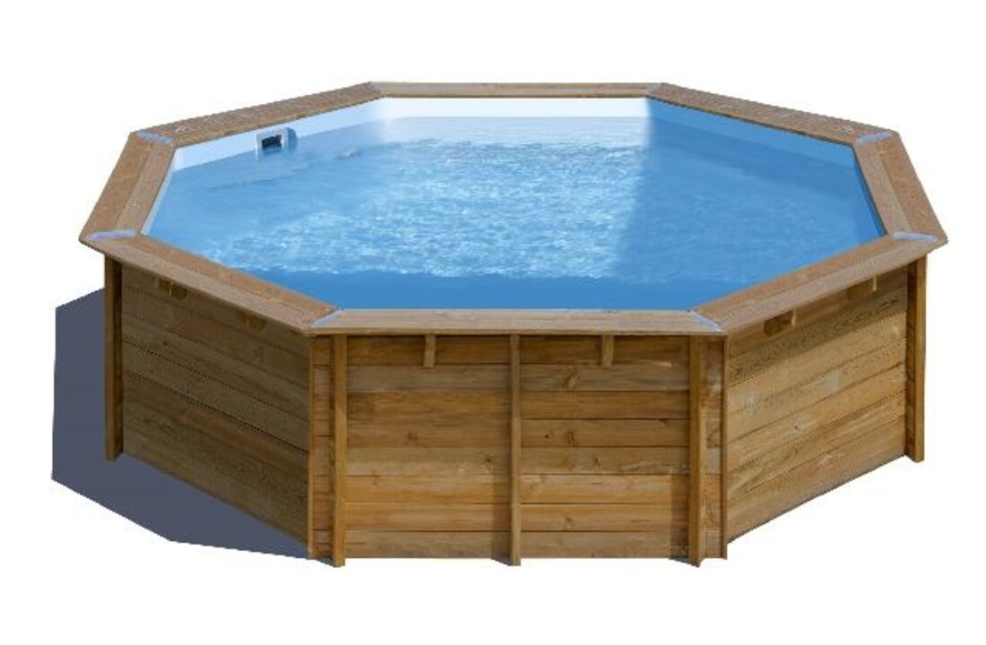 GRE Zwembad Normandie Set Grenen Rond 500 cm