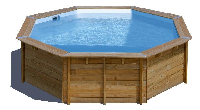 GRE Zwembad Normandie Set Grenen Rond 500 cm