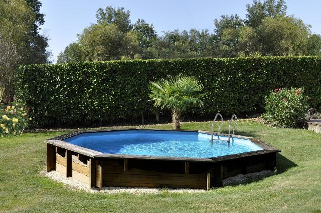 GRE Zwembad Normandie Set Grenen Rond 500 cm