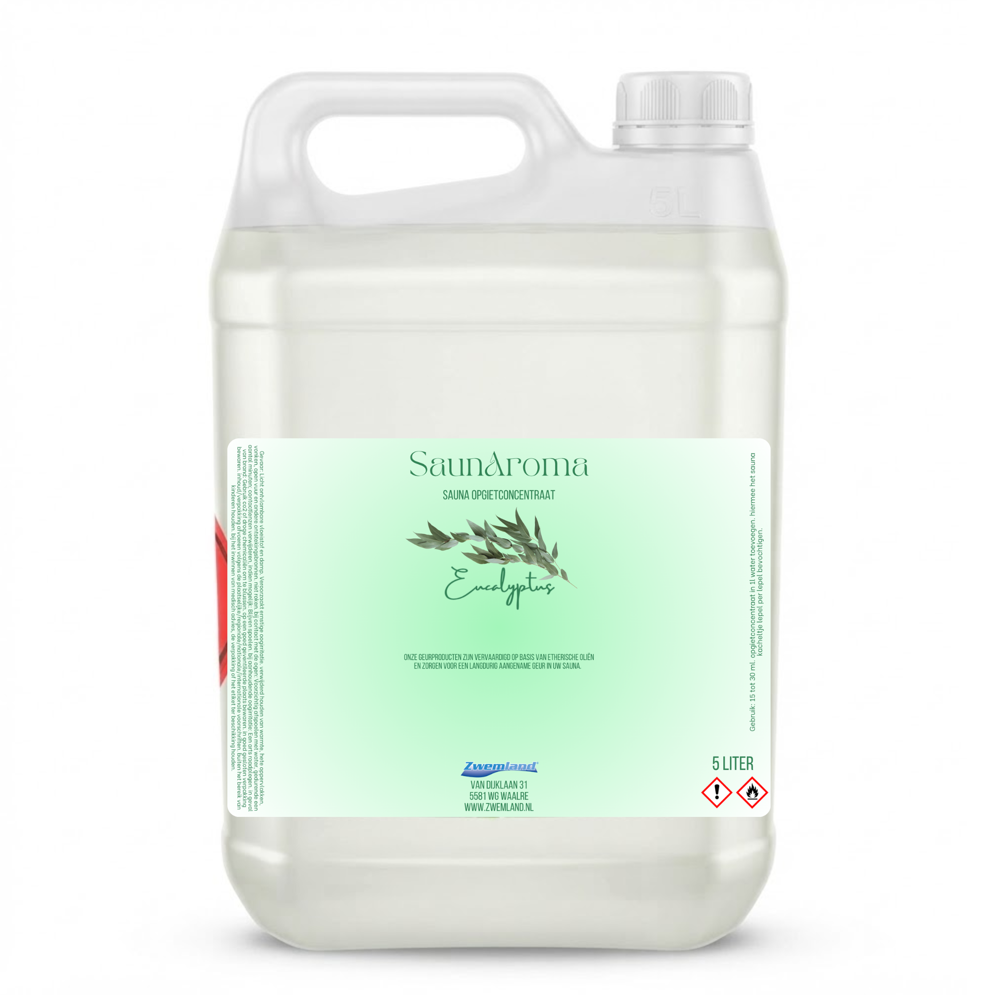 SaunAroma Sauna opgietmiddel Eucalyptus 5 Liter