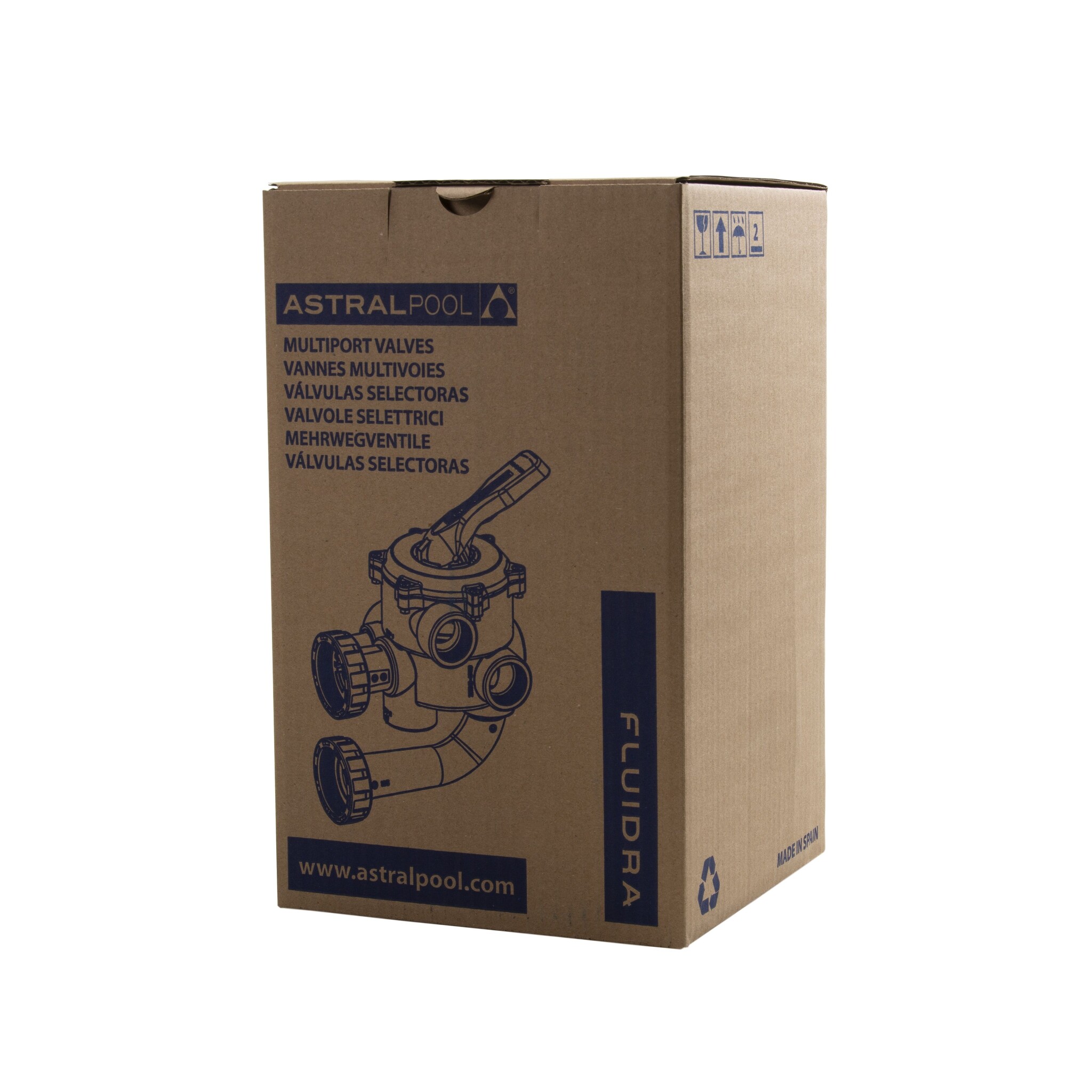 Astral 6-wegklep 1 ½'' sidemount model - Classic Plus meerwegklep