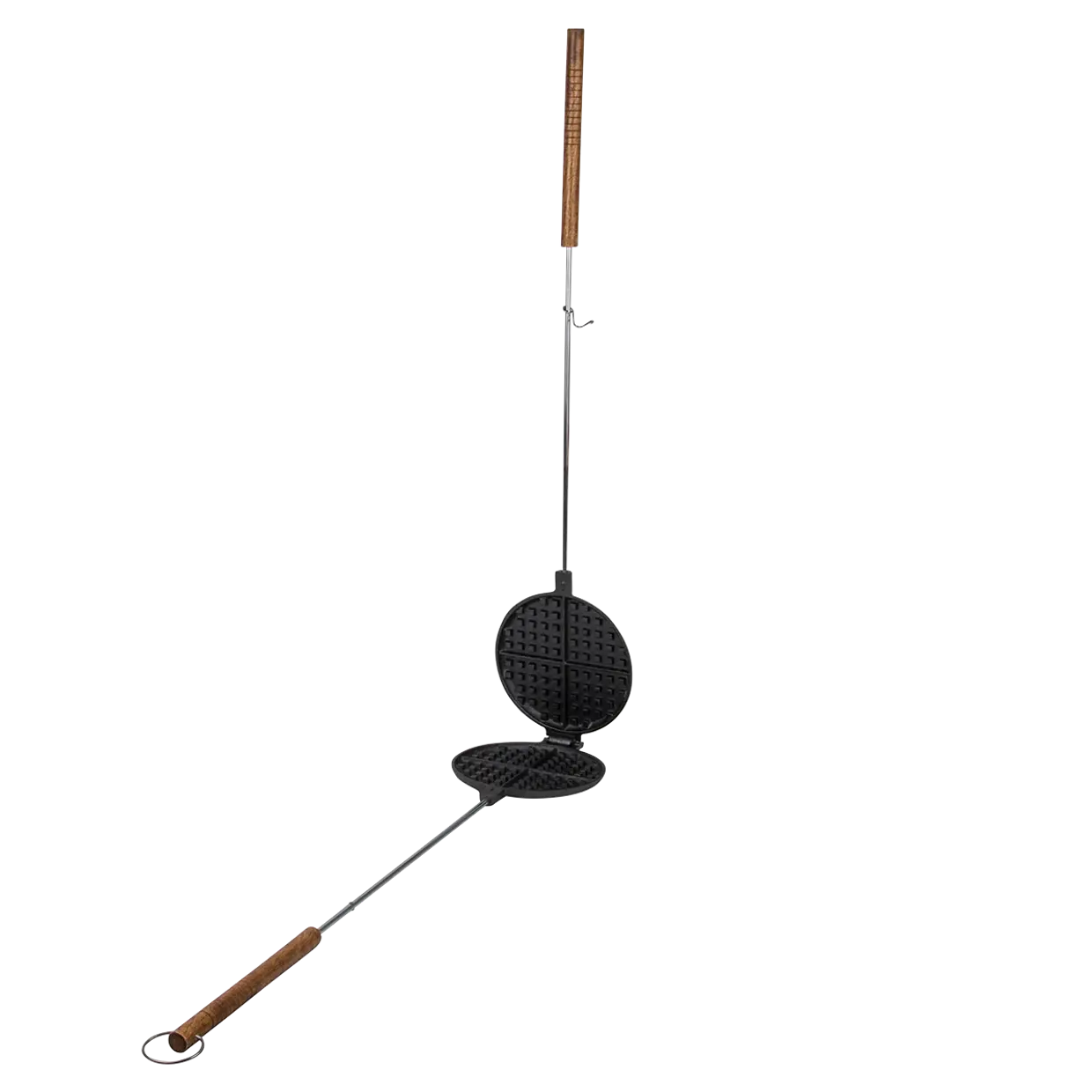 Wafelijzer voor BBQ en Kampvuur - Gietijzeren Wafelmaker