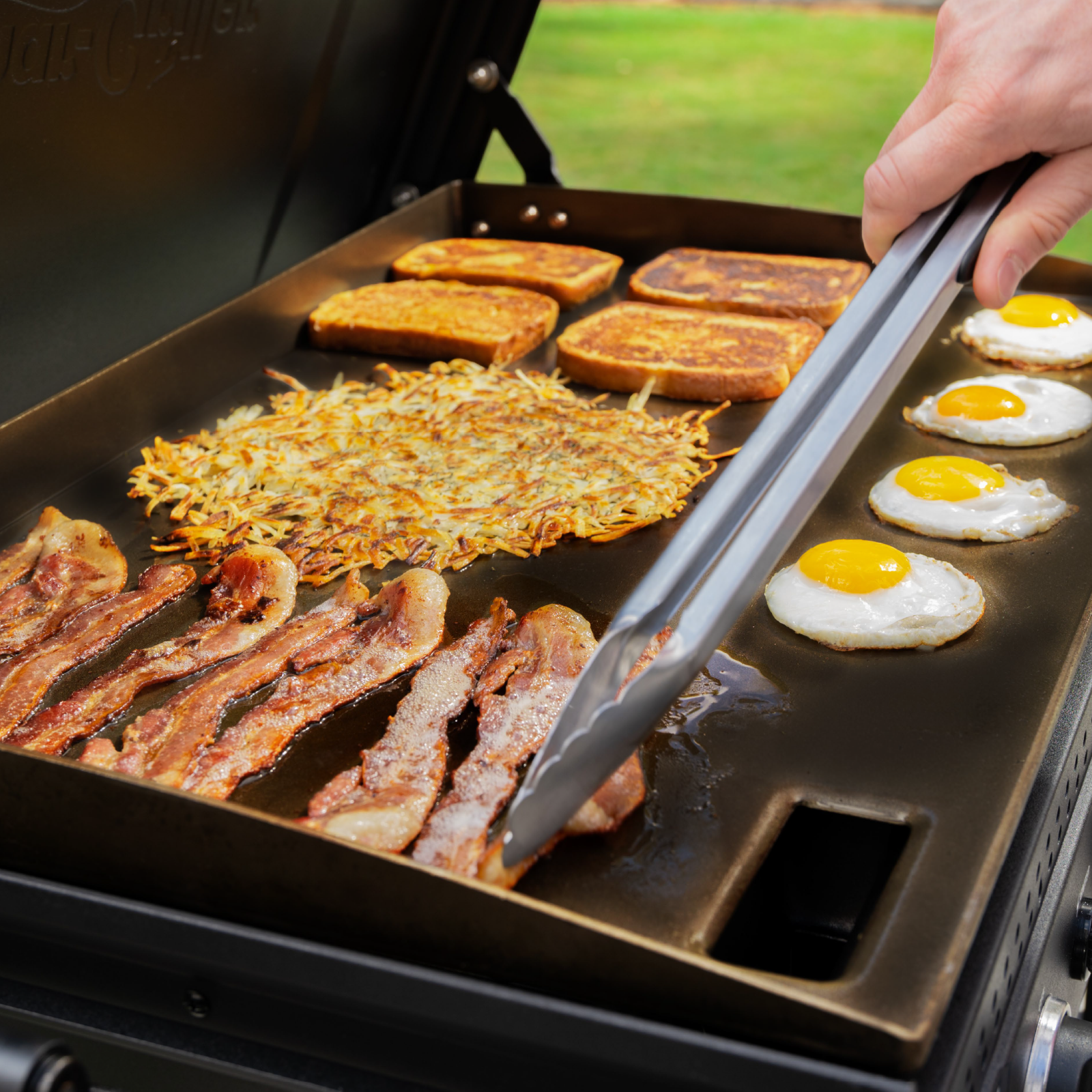 Char-Griller Flat Iron 3-Brander Gas Bakplaat / Plancha