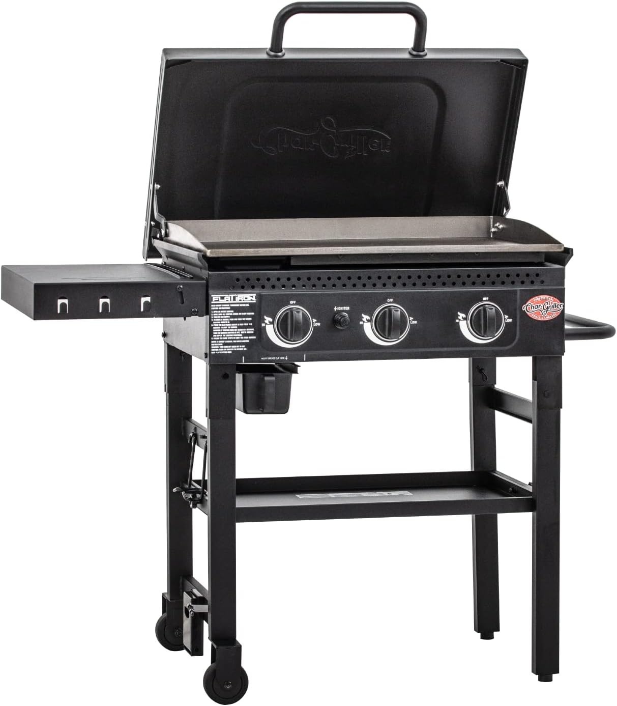 Char-Griller Flat Iron 3-Brander Gas Bakplaat / Plancha