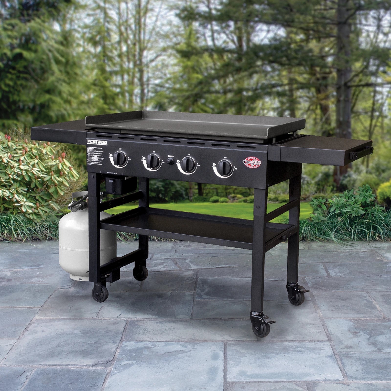 Char-Griller Flat Iron 4-Brander Gas Bakplaat / Plancha