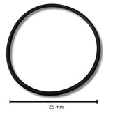 O-ring rubber zwart Ø 250 mm buitendiameter– doorsnede 10 mm