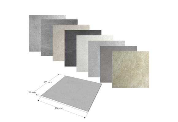 Ceramica - Keramische zwembad terrastegel 60 x 60 cm | Diverse soorten