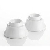 Zwembadtrap Rubber Dop wit - 2 stuks