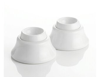 Zwembadtrap Rubber Dop wit - 2 stuks