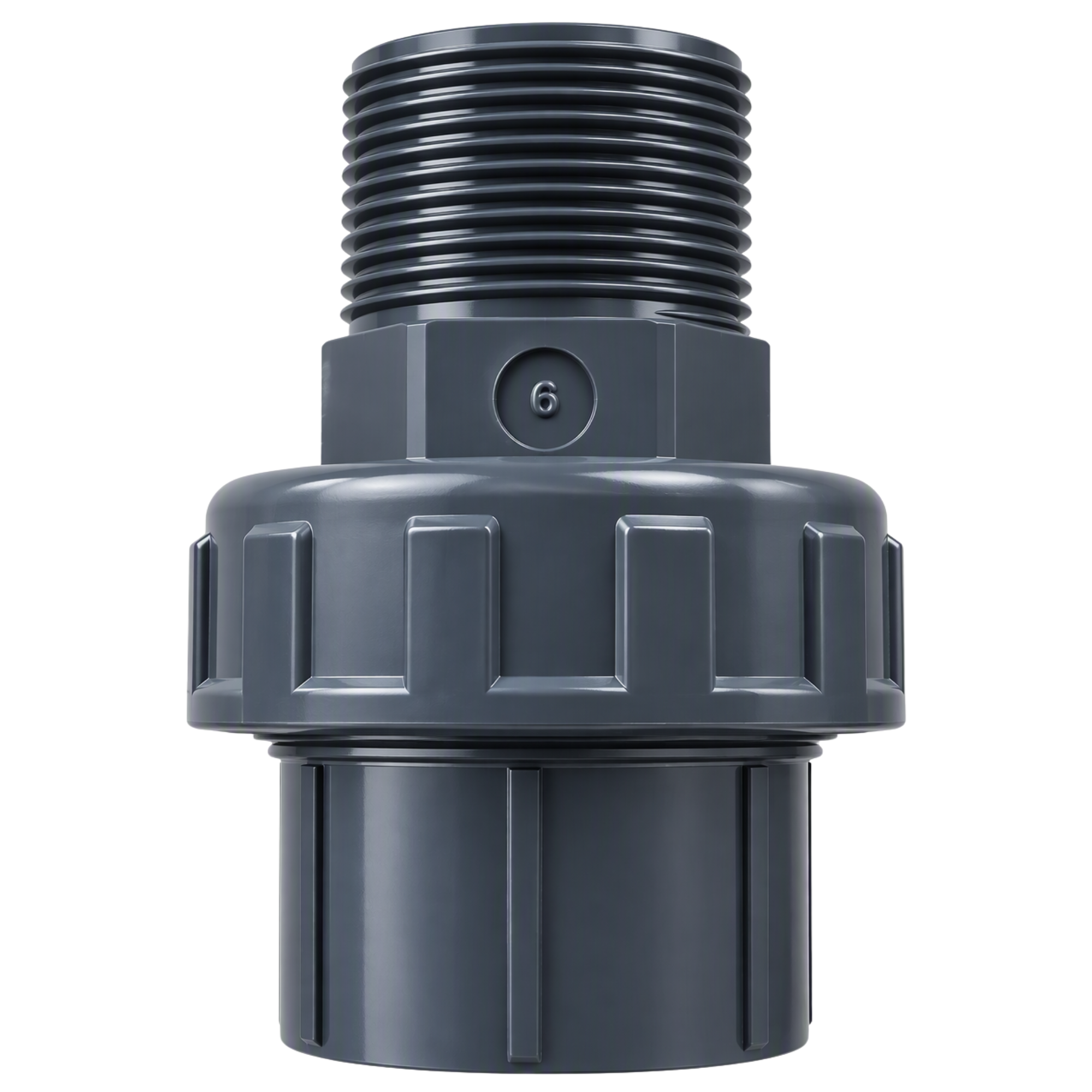 PVC Wartel koppeling 50 mm x 1½" buitendraad PN16